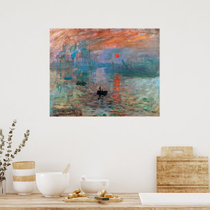 Impression, Sunrise Claude Monet Poster