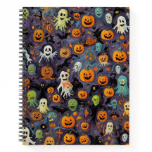 Impressionism Ghosts Melting Bullet Notebook