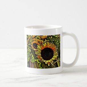impressionism painting country yellow sunflower coffee mug