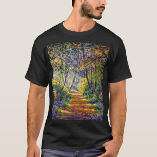 Impressionism Path: Sunny Forest Watercolor T-Shirt