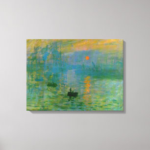 Impressionism Sunrise Wrapped Canvas