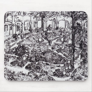 Impressionism Vincent Van Gogh Garten des Hospital Mouse Pad