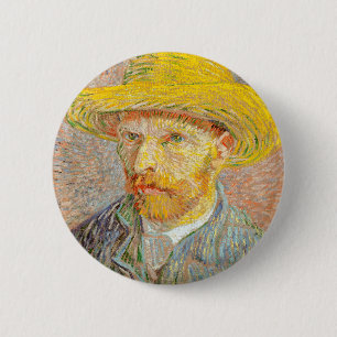 Impressionism Vincent Van Gogh Self Portrait with 6 Cm Round Badge
