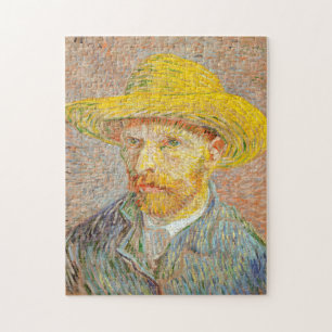 Impressionism Vincent Van Gogh Self Portrait with Jigsaw Puzzle