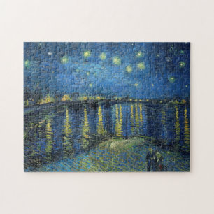 Impressionism Vincent Van Gogh Starry Night Over Jigsaw Puzzle