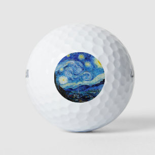 Impressionism Vincent Van Gogh Starry Starry Night Golf Balls