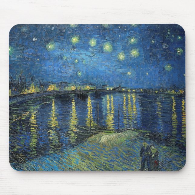 Impressionism Vincent Van Gogh Starry Starry Night Mouse Pad (Front)