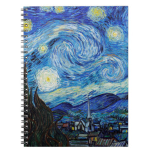 Impressionism Vincent Van Gogh Starry Starry Night Notebook