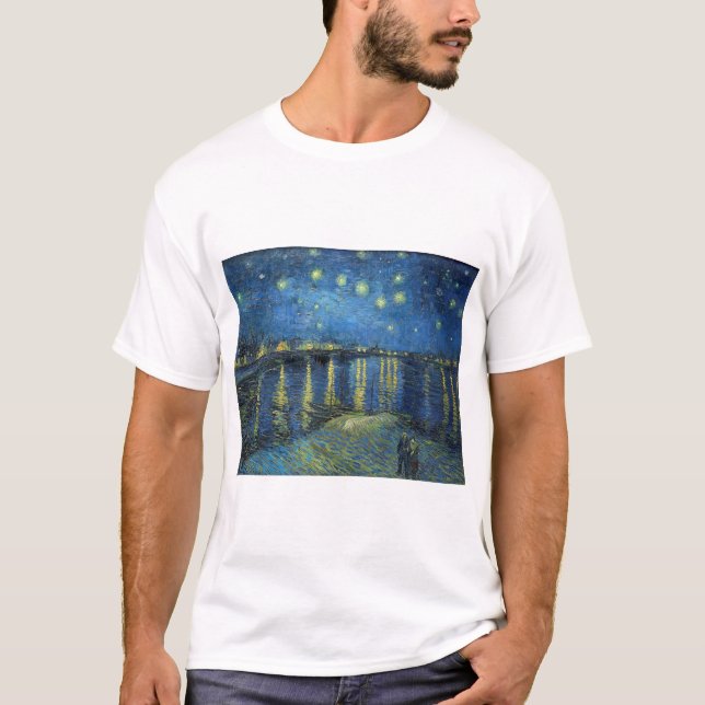 Impressionism Vincent Van Gogh Starry Starry Night T-Shirt (Front)