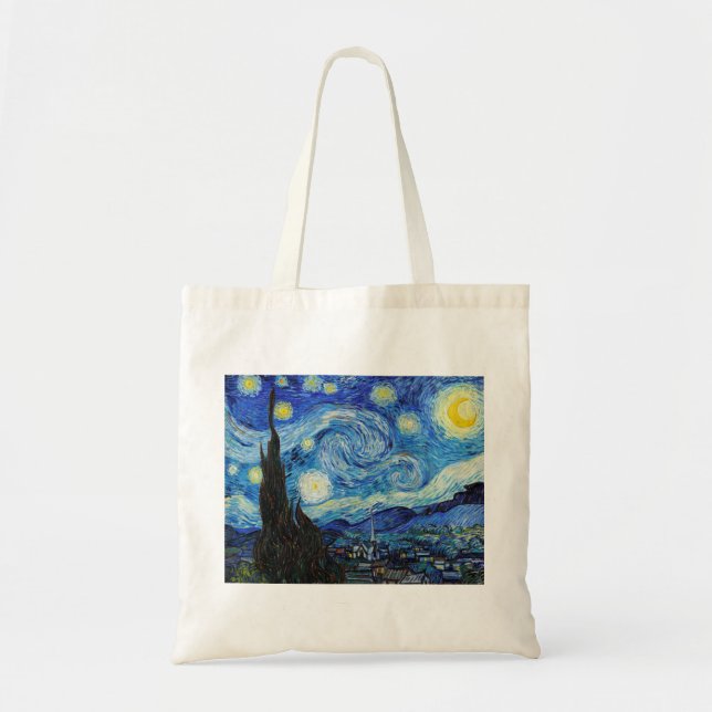 Impressionism Vincent Van Gogh Starry Starry Night Tote Bag (Front)