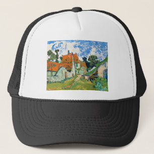 Impressionism Vincent Van Gogh Street in Auvers Trucker Hat
