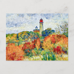 Impressionist Autumn Scene at Kap Arkona Lighthous Postcard