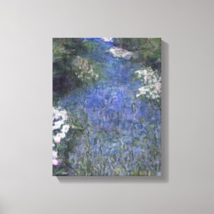 Impressionist Blue Forest Path Canvas Print