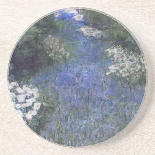 Impressionist Blue Forest Path Coaster (Front)