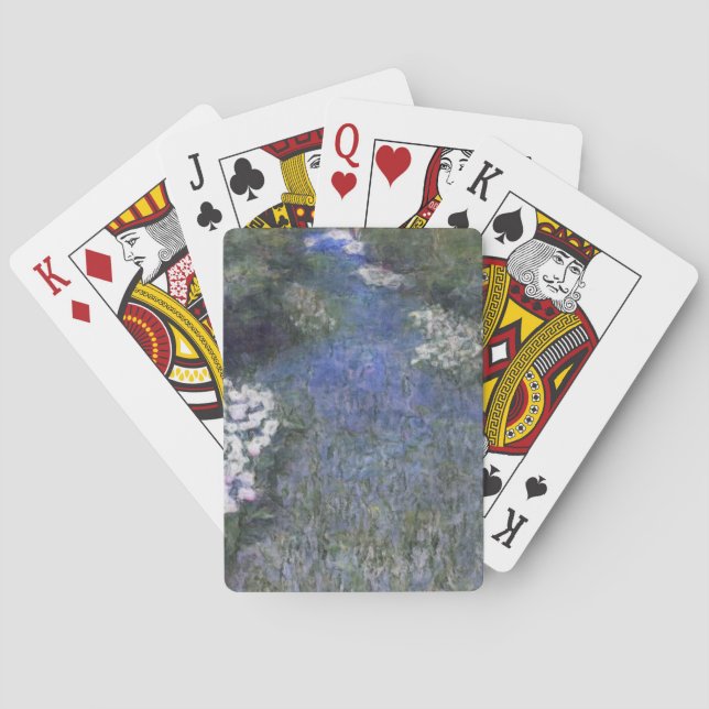 Impressionist Blue Forest Path Playing Cards (Back)