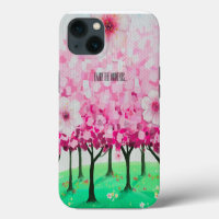 Impressionist cherry blossoms