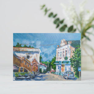 Impressionist Cityscape Art Invitation & Greeting