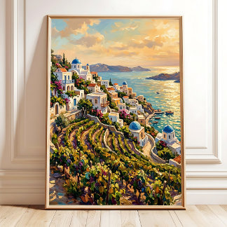 Impressionist Countryside Canvas Art Poster