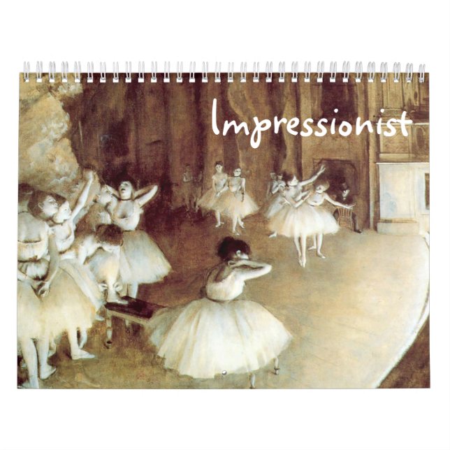 Impressionist Custom Printed Calendar (Cover)