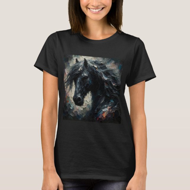 Impressionist Dark Horse T-Shirt (Front)