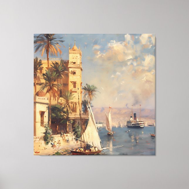 Impressionist Egypt around 1905 Canvas Print (Front)