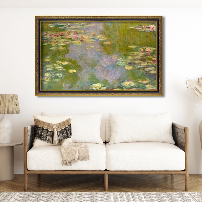 Impressionist Elegance: Claude Monet Water Lilies Poster ("Nature's Masterpiece: Discovering Monet's Water Lilies (1919)")