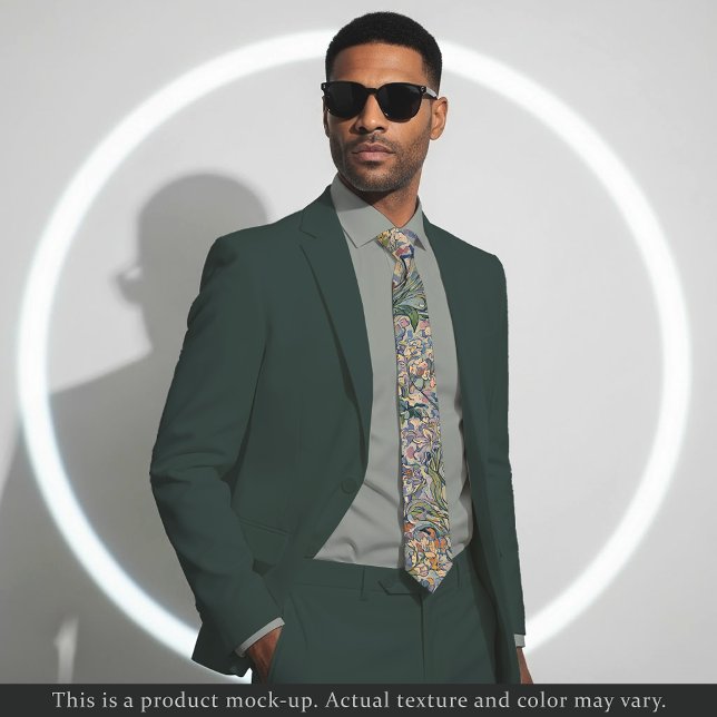 Impressionist Floral Light Blue Necktie (Creator Uploaded)