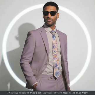 Impressionist Floral Light Brushstroke Necktie