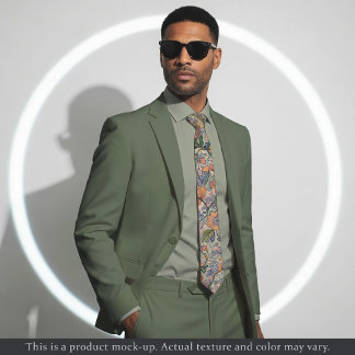 Impressionist Floral Tapestry Necktie