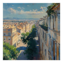 Impressionist image of Mompellier around 1906