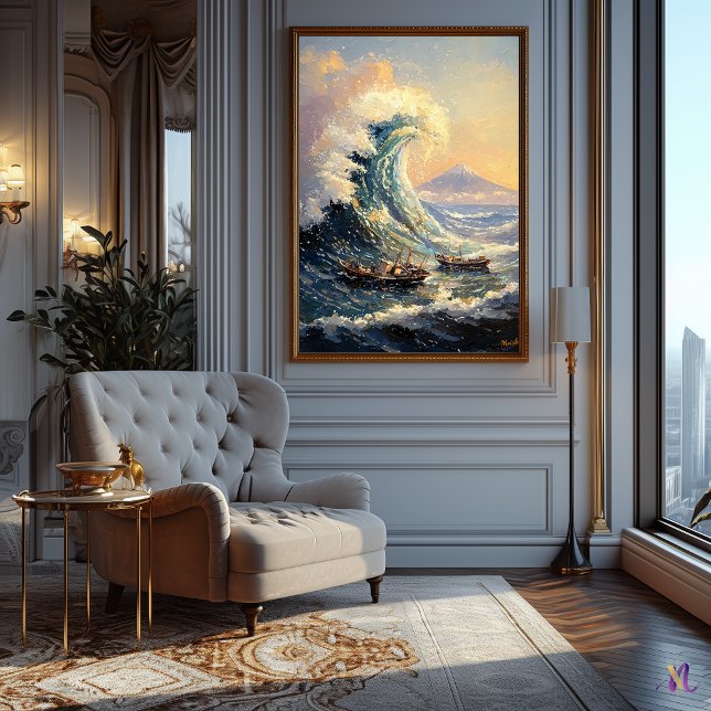 Impressionist Inspired Great Wave Poster (Creator Uploaded)
