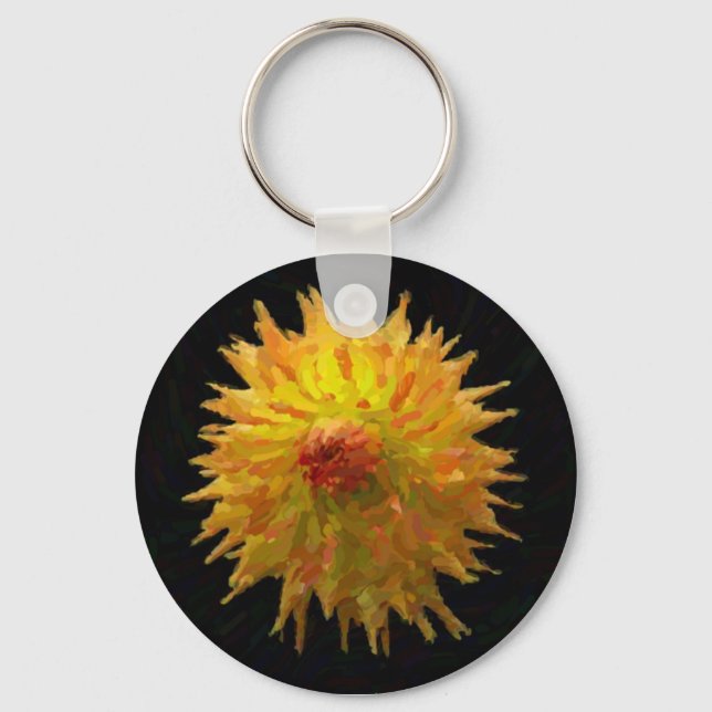 Impressionist Jennie On Black Key Chain (Front)
