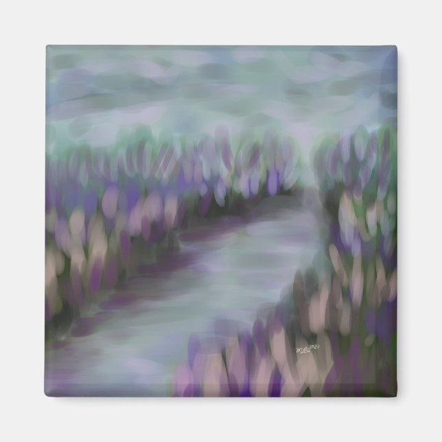Impressionist Landscape Original Art Magnet (Front)