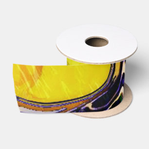 Impressionist marble satin ribbon