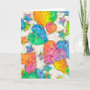 Impressionist Pastel Valentine Hearts Holiday Card