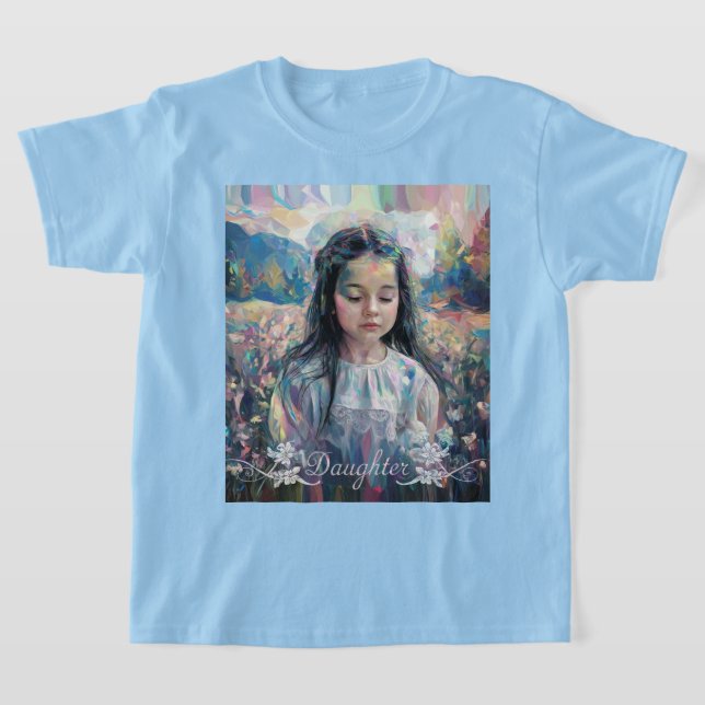 Impressionist Portrait Girls T-Shirt (Laydown)