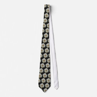 Impressionist Rose Isolated On Black Tie