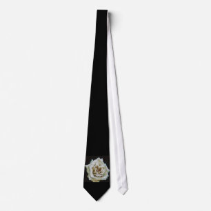 Impressionist Rose Isolated On Black Tie