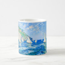 Impressionist Sailboat at the Cliffs – Ocean Art
