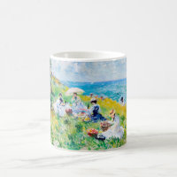 Impressionist Seaside Picnic – People by the Ocean