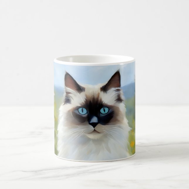 Impressionist Serenity The Ragdoll Coffee Mug (Center)