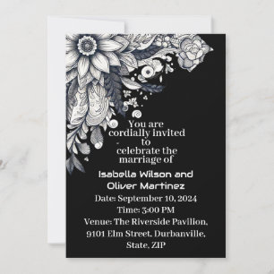 impressionist sun flowers artistic expression invitation