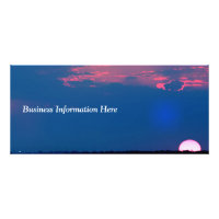 Impressionist Sunset From Sea Business Rack Card