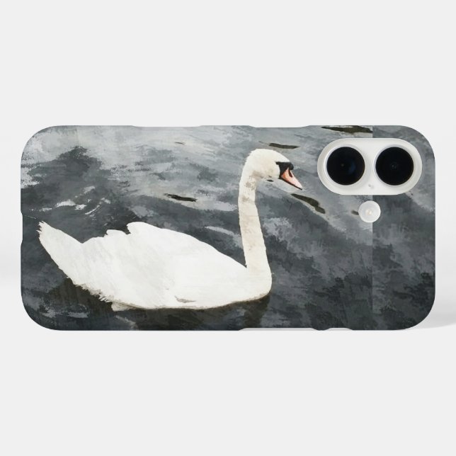 Impressionist Swan Case-Mate iPhone Case (Back (Horizontal))