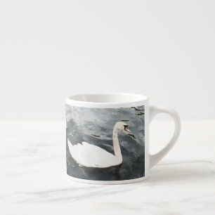 Impressionist Swan Espresso Cup