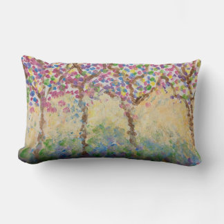 Impressionist trees on pillow