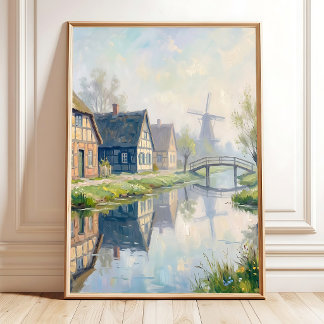 Impressionist Tuscan Village Canvas Print