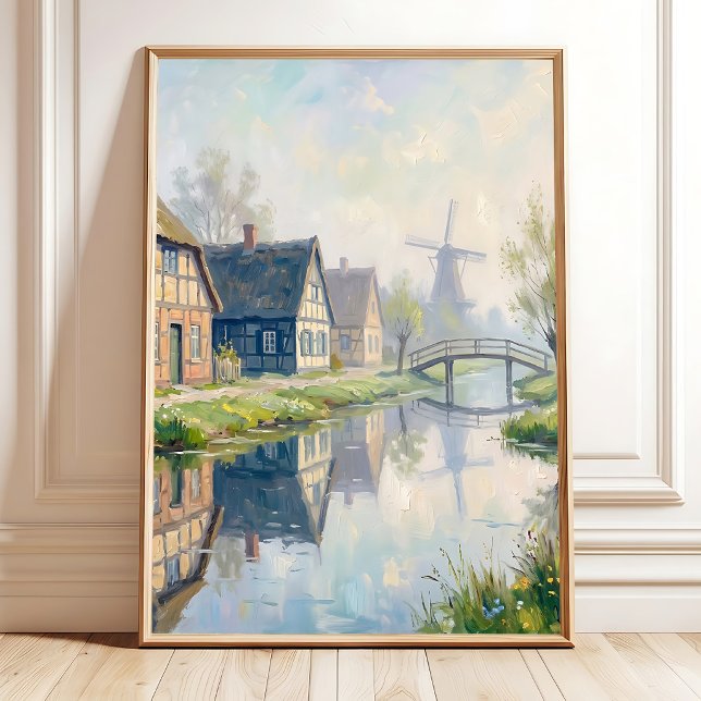 Impressionist Tuscan Village Canvas Print (Creator Uploaded)