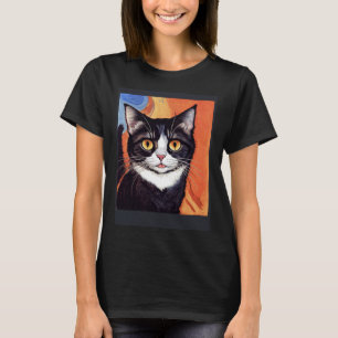 Impressionistic  Cat Screaming Impressionism Cats  T-Shirt