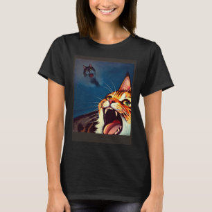 Impressionistic  Cat Screaming Impressionism Cats  T-Shirt